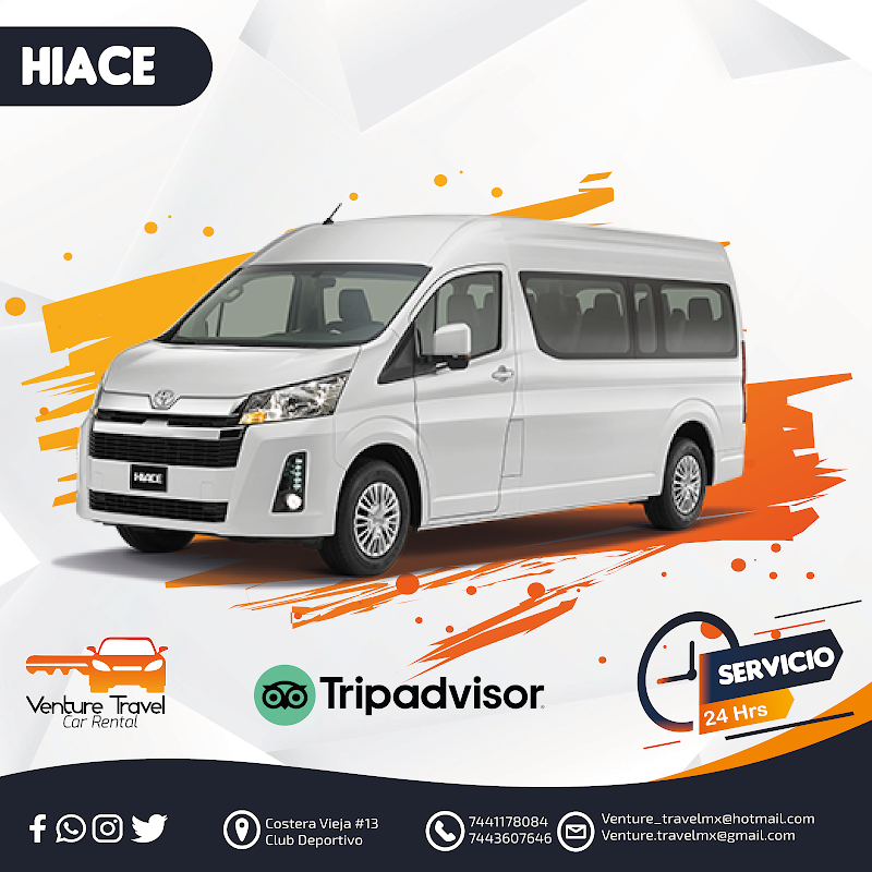 Renta de Autos, Camionetas y Vans - Venture Travel